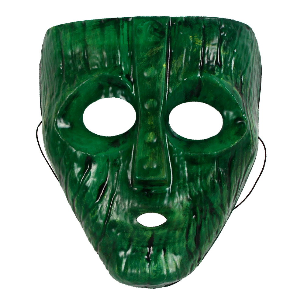 Green Wooden Jade mask (The Mask) - MisterMask.nl