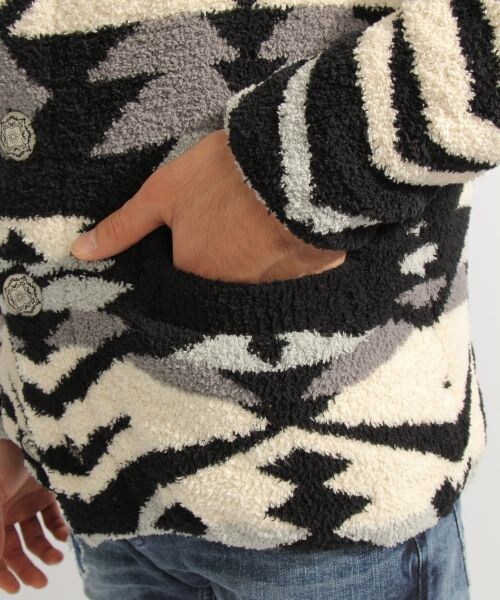 BAYFLOW（ベイフロー）の「シャギーネイティブショールカーディガン
