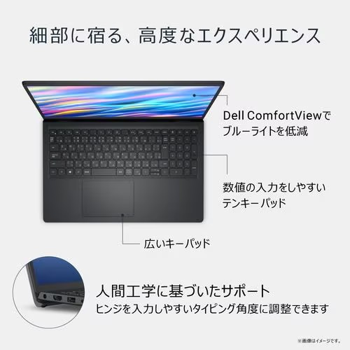 DELL デル ノートPC DC15250 ND65-FWHBB [15.6型 /i5-1334U /RAM:16GB
