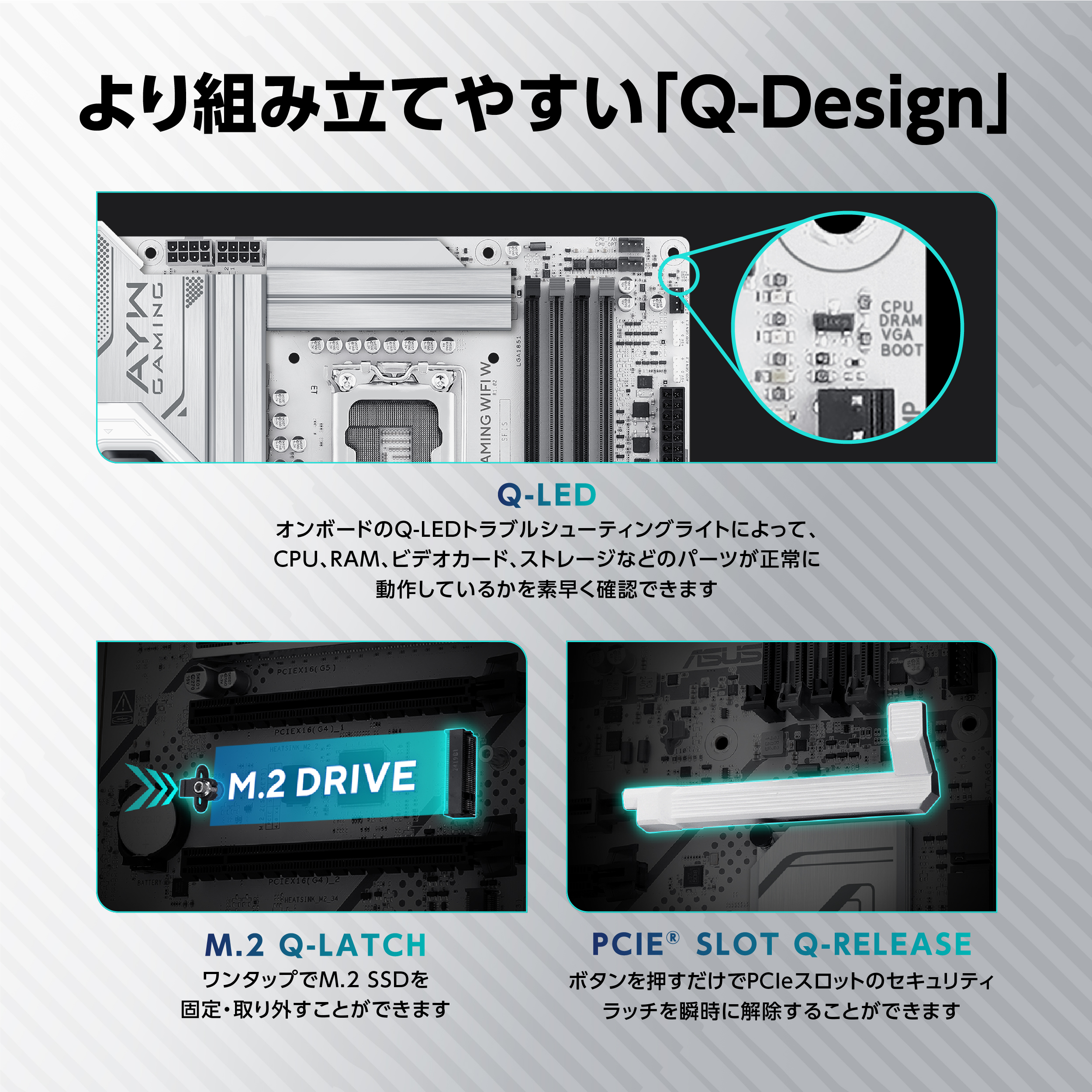ASUS エイスース Z890 AYW GAMING WIFI W｜ツクモ公式通販サイト