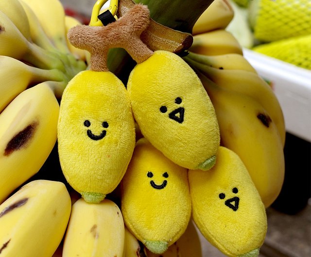 バナナな友達 雨過山オリジナル バナナぬいぐるみキーホルダー