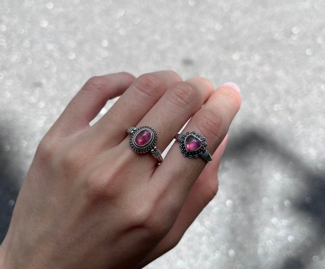 台湾 喜迎瑤 925シルバー トルマリン ピンクトルマリン ウォーター