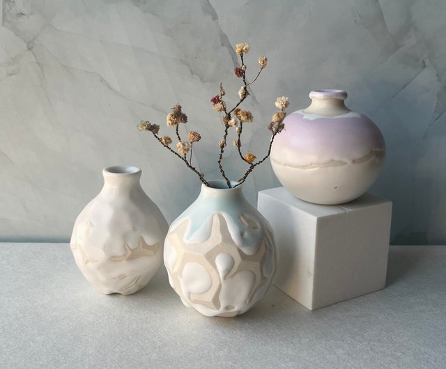 台湾 花入 花瓶 陶芸 陶器 ツーもち-陶磁器 - Pinkoi