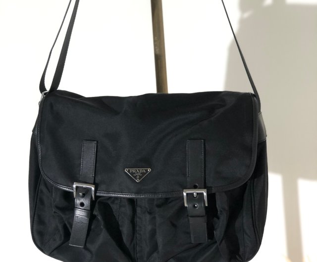 日本直送 名牌中古包 】PRADA プラダ トライアングルロゴ ナイロン