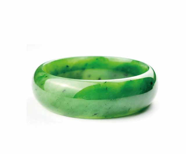 送料無料】台湾 玉識形態【ぞうじょう】台湾ヒスイ 幅広バングル