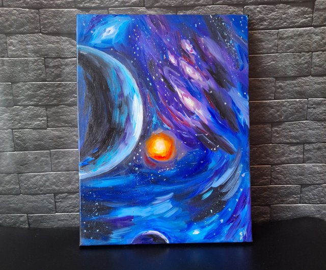 送料無料】ロシア 銀河油絵 宇宙油絵 星空 宇宙空間 銀河油絵 Art From