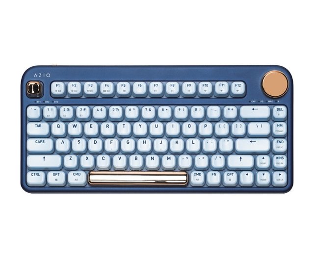 台湾 AZIO IZO 80% Bluetoothメカニカルキーボード - 青軸 - 選べる3色