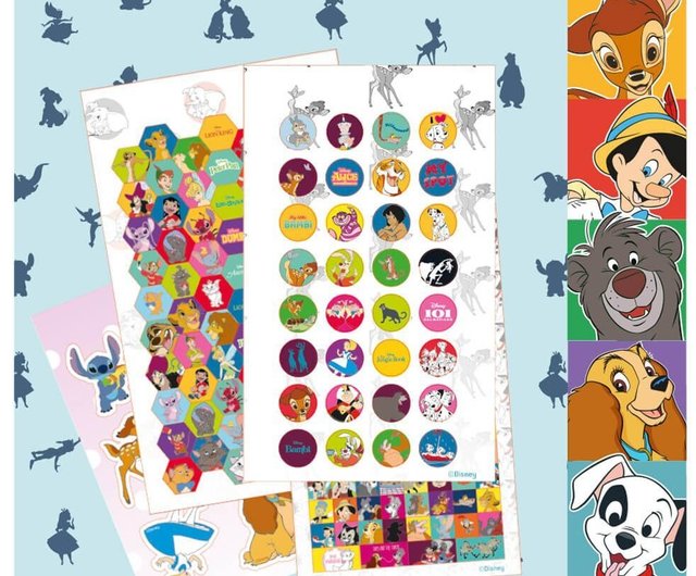 台湾 【ディズニー】クラシックアニメーション200枚ステッカーセット