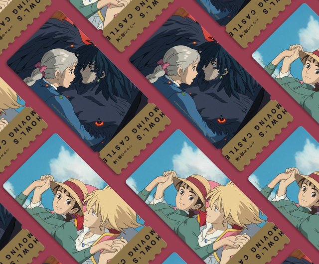 台湾 【ハウルの動く城デジタル化記念版】レトロ図書カード ダブル映画