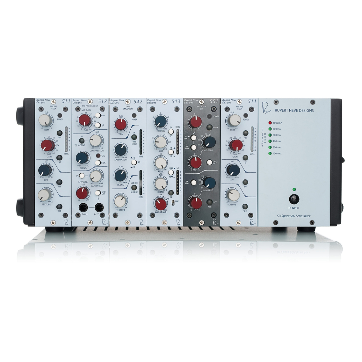 Rupert Neve Designs R6 6-Slot 500 Series Chassis with LED Current