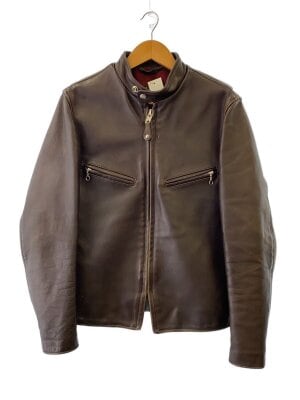 Schott(ショット) / シングルライダースジャケット/34/レザー/ブラウン