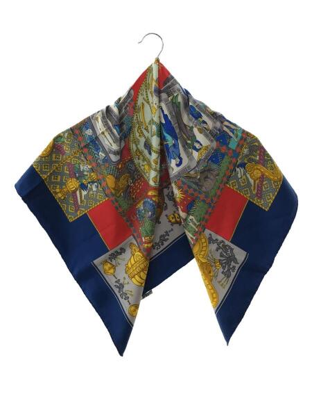 HERMES(エルメス) / 90カレ/LE TAROT/タロットカード/シルク/BLU/総柄