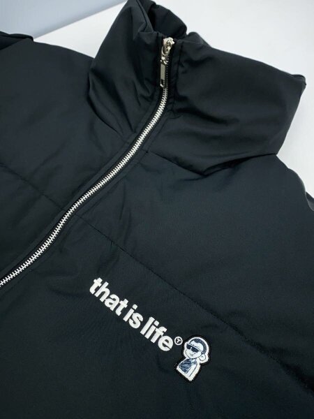 That's life(ザッツライフ) / ダウンジャケット/L/ポリエステル/BLK