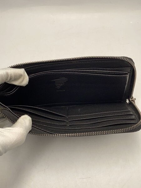 YOHJI YAMAMOTO(ヨウジヤマモト) / 長財布/レザー/BLK/無地/メンズ