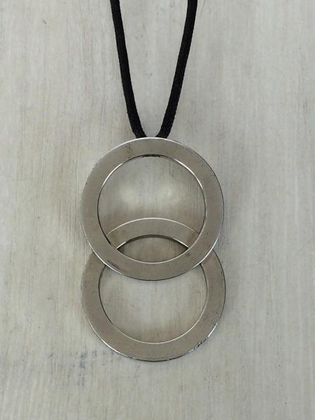 BVLGARI(ブルガリ) / ダブルリングネックレス/トップ有/シルバー