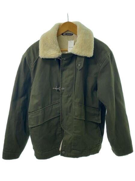 ZARA(ザラ) / ファイヤーマンジャケット/S/コットン/KHK/裏ボア/ビッグ