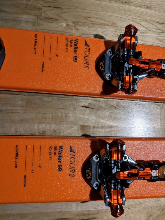 FS: DPS Wailer 99 Tour1 168cm w/ G3 Ion10 and G3 skins