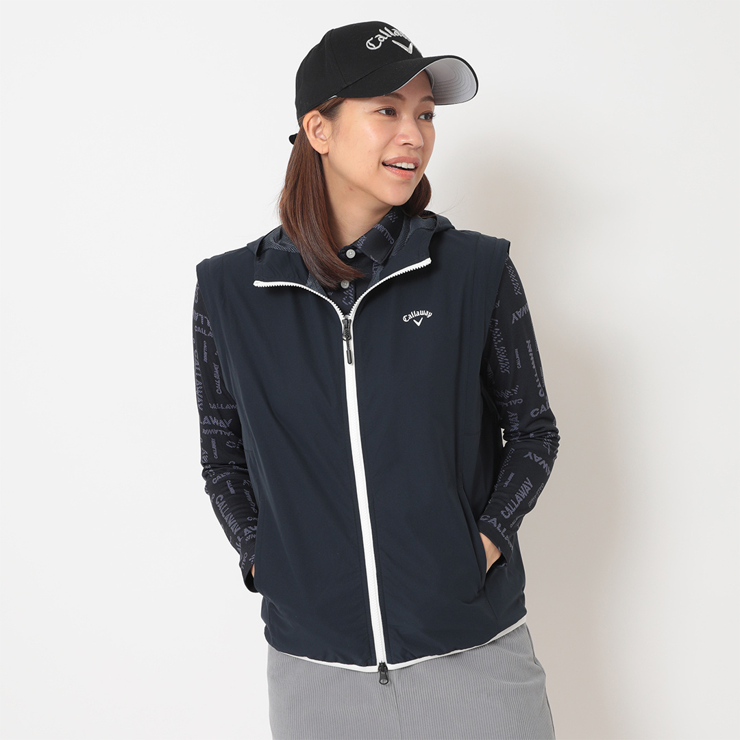 ポリエステルリップ2WAY撥水ブルゾン (WOMENS)