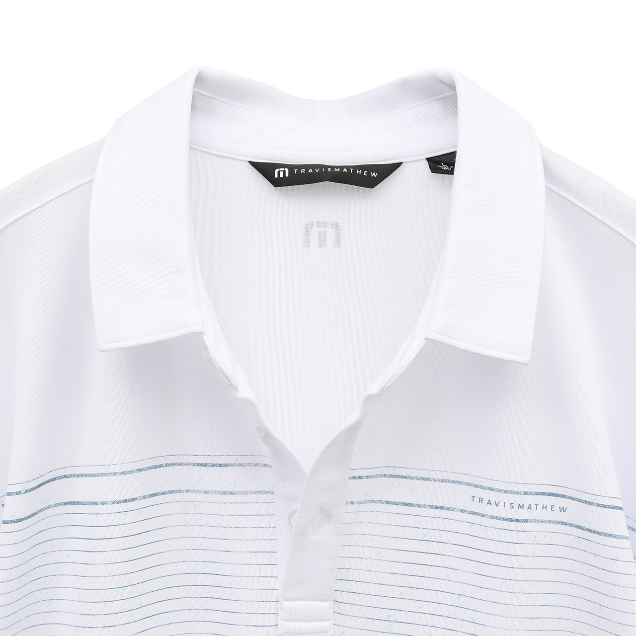 T/C チェストプリント 半袖ポロ(MENS)