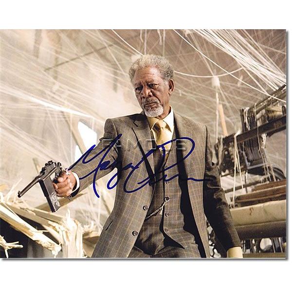 直筆サイン入り写真 モーガンフリーマン (ウォンテッド) 映画グッズ