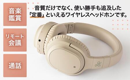 ワイヤレスヘッドホン ag WHP01K ノイズキャンセリング マイク付き