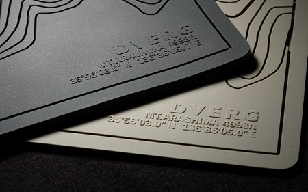 DVERG Topographic Bar Mat (ブラック) 1点 滑り止めバーマット ゴム製