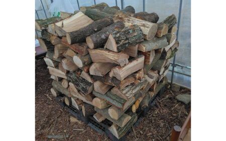 完全乾燥薪 1立米(軽トラック1台分) 広葉樹 もしつけ付き(1個) 即使用
