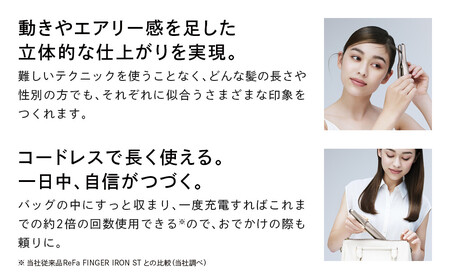 ReFa FINGER IRON ST 6【シルキーピンク】 アイロン リファ 家電 美容