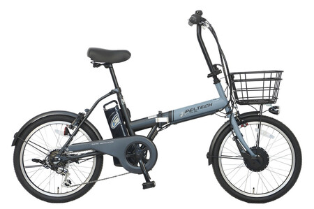 PELTECH（ペルテック）ノーパンク 折り畳み電動アシスト自転車 20