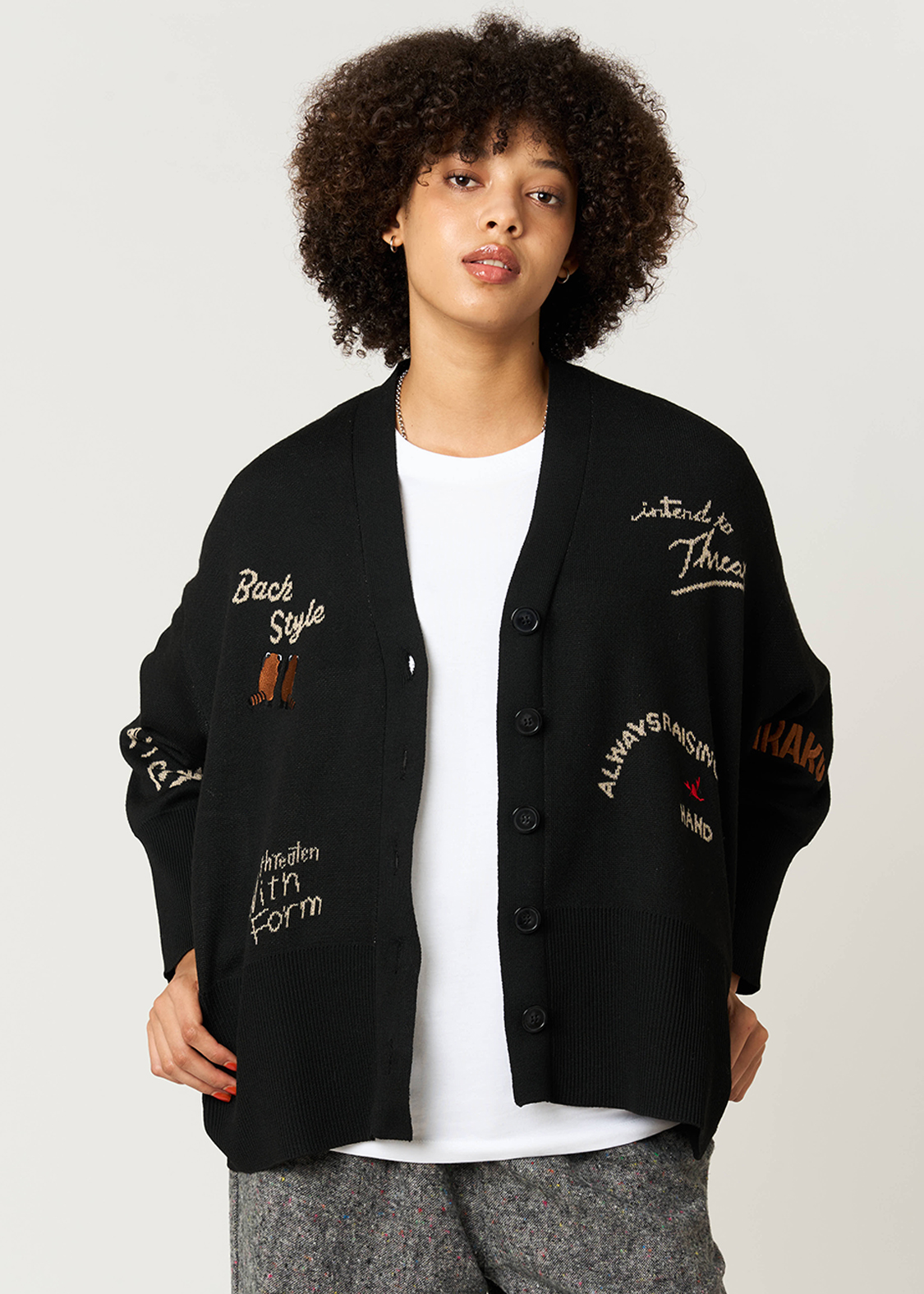 イカクバックスタイル｜Vネックニットカーディガン｜ウィメンズ