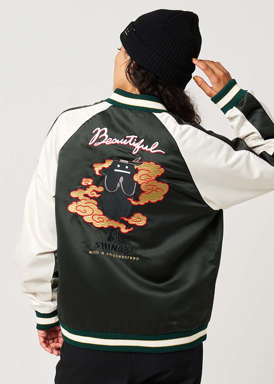 ビューティフルシャドーシノビ｜スカジャン｜ユニセックス｜グラニフ