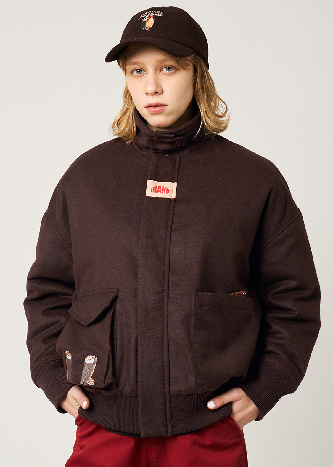 イカク｜メルトン中綿ジャケット｜ユニセックス｜グラニフ(graniph