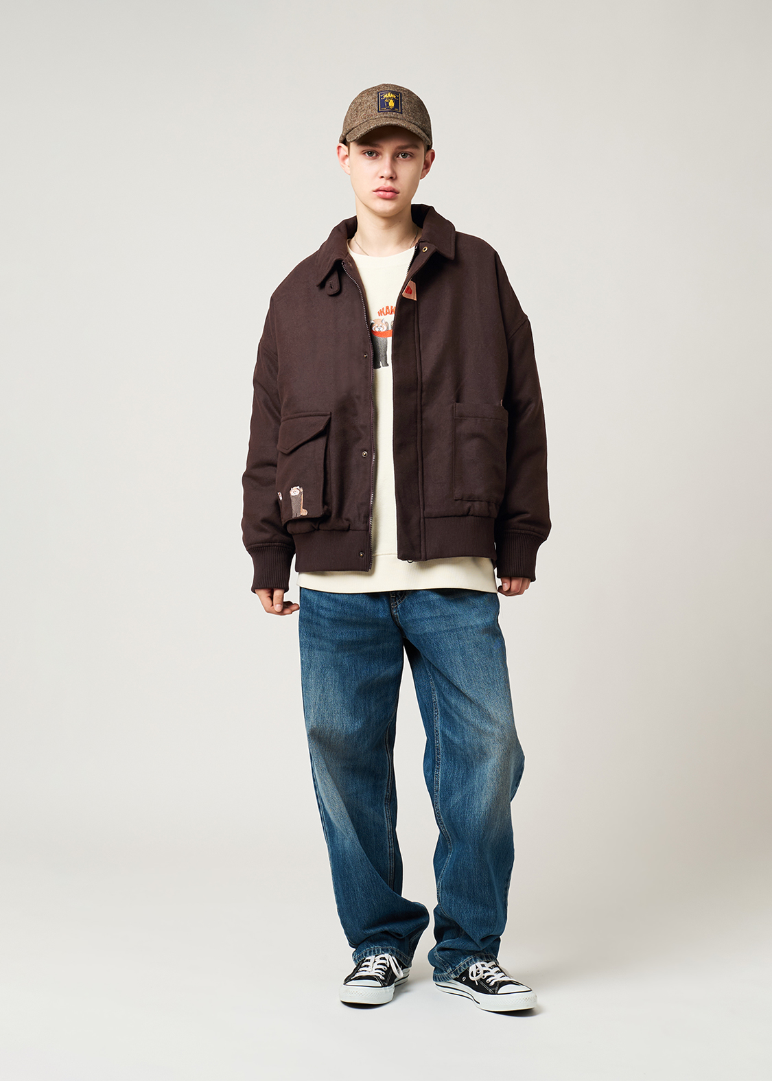 イカク｜メルトン中綿ジャケット｜ユニセックス｜グラニフ(graniph