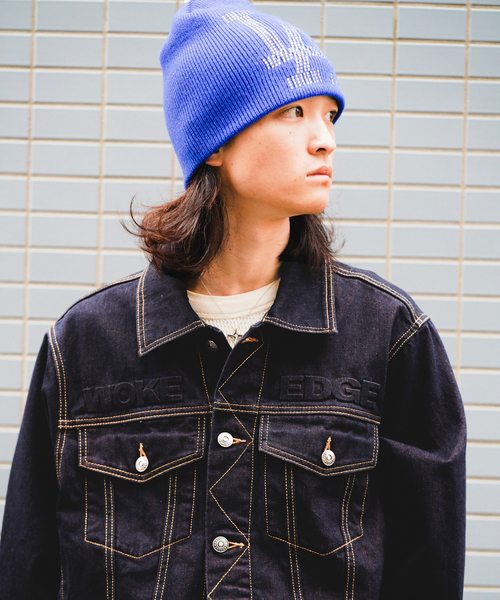 セール】WOKE EDGE / ウォークエッジ Candy Weave Denim Jacket
