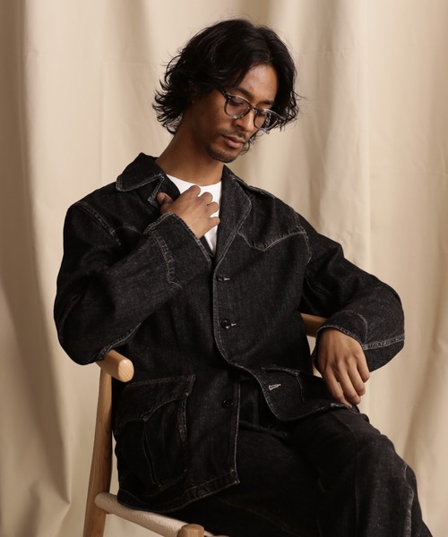 schott（ショット）の「Schott/ショット/NEP BLACK DENIM WESTERN