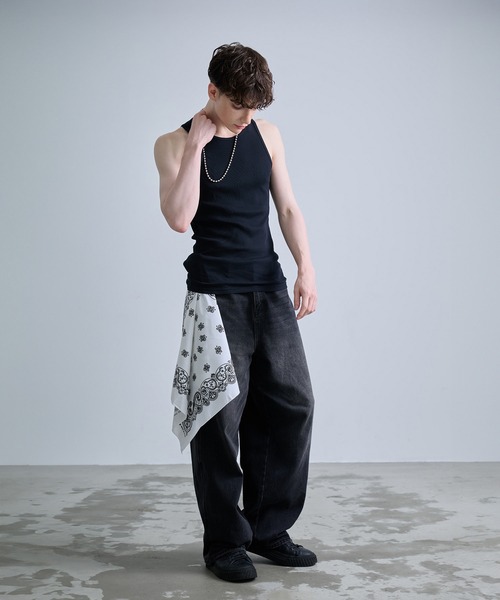 NUMBER(N)INE/ナンバーナイン】PAISLEY PRINTED BANDANA MADE IN USA