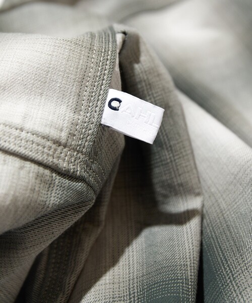 CAHLUMN/カウラム Magazine Pocket Open Collar Shirt(Ombre)/マガジン