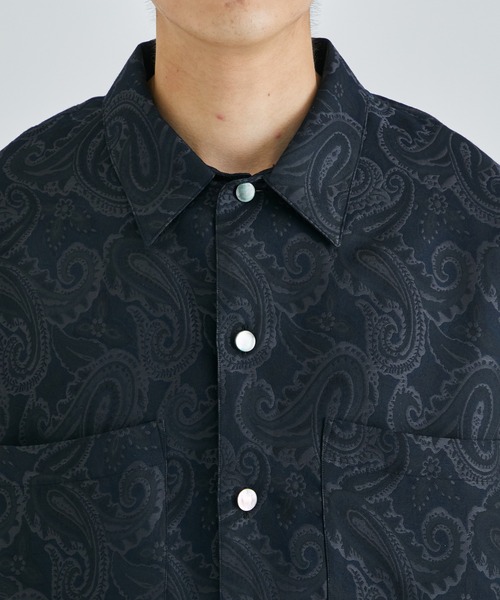 superNova./スーパーノヴァ】Big shirt jacket 弐 - Paisley jacquard