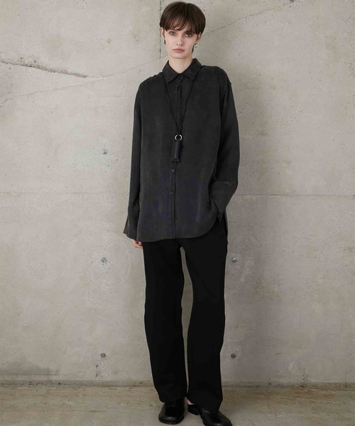 セール】【LA PEAU DE GEM】soft rayon shirt/ソフトレーヨンシャツ