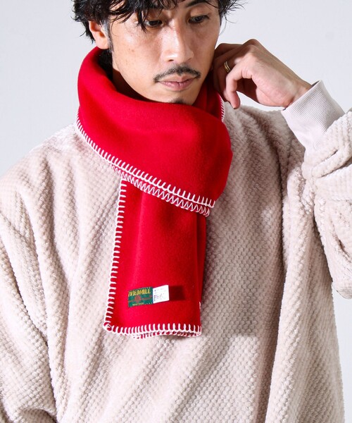 セール】【GLOSTER別注】【TWEEDMILL】ブランケットステッチフリース