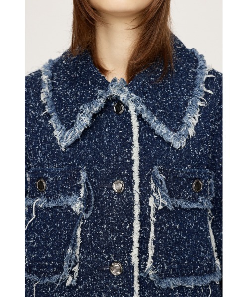 SLY（スライ）の「GRAIN TWEED JK-BE グレイン ツイード ジャケット