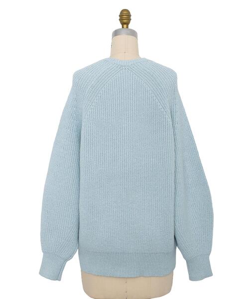 Drawer（ドゥロワー）の「Drawer 7G畦編みクルーネックプルオーバー