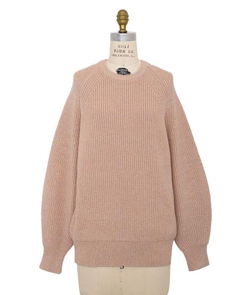 Drawer（ドゥロワー）の「Drawer 7G畦編みクルーネックプルオーバー