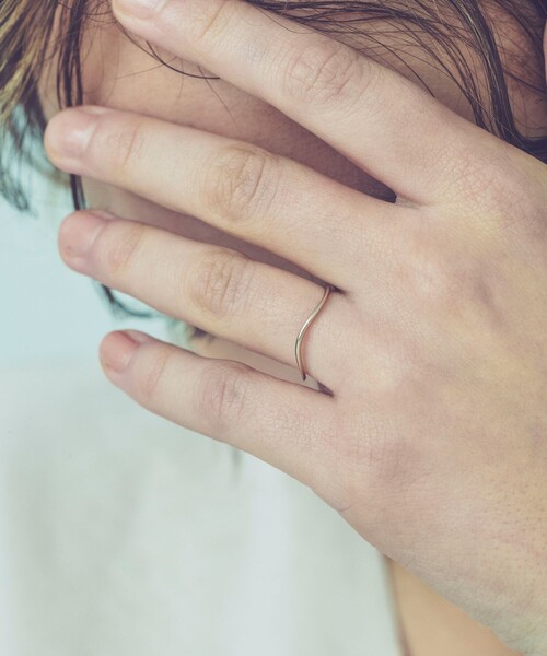 レイヤード] K10 ウェーヴ リング（リング）｜ete（エテ）の