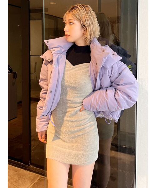 GYDA（ジェイダ）の「2WAYロゴ ZIPダウンコート（ダウンジャケット