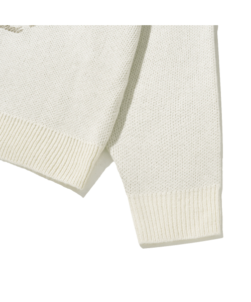 セール】88ジャガードラウンドニット-アイボリー（ニット/セーター