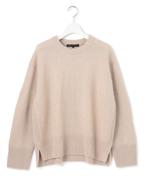 洗える】カシミヤブレンド クルーネック ニット（ニット/セーター