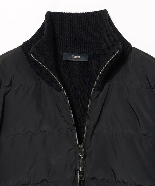 セール】HERNO / コンビネーション ニットダウン ブルゾン（ブルゾン