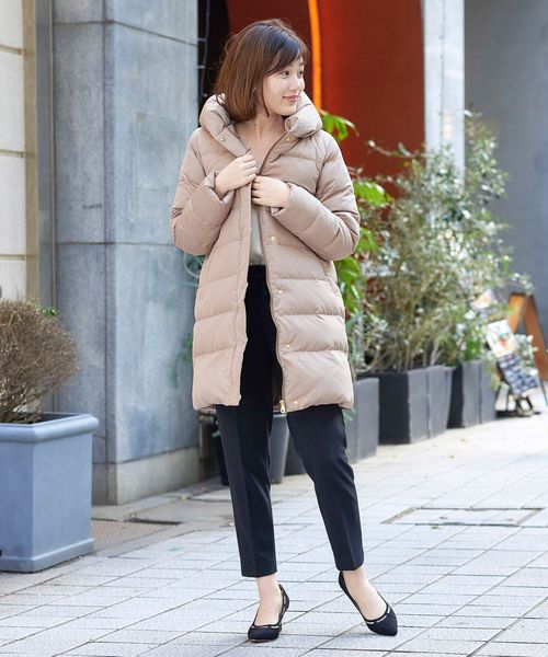 le.coeur blanc（ルクールブラン）の「ショールカラーロングダウン