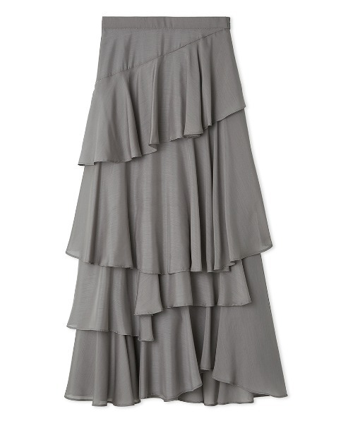 FRAY I.D（フレイアイディー）の「アシメフリルティアードスカート